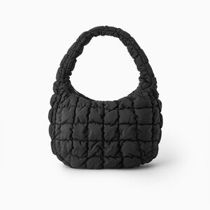 COS Black Quilted Mini Bag